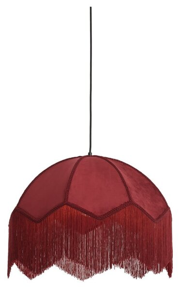 Borvörös függőlámpa textil búrával ø 60 cm Malacia – Light & Living