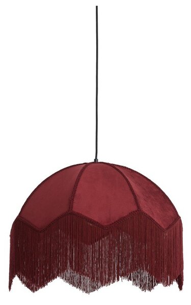 Borvörös függőlámpa textil búrával ø 60 cm Malacia – Light & Living