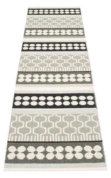 Szürke-krémszínű kültéri-beltéri futószőnyeg 70x270 cm Asta Warm Grey – Pappelina