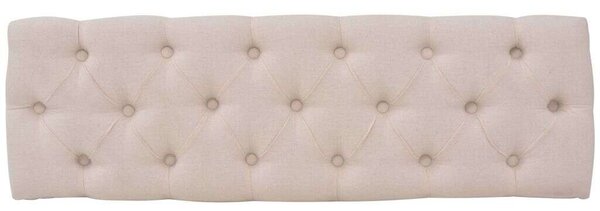 Elegáns Vászon Pad - Krémfehér - 110x38x48 cm