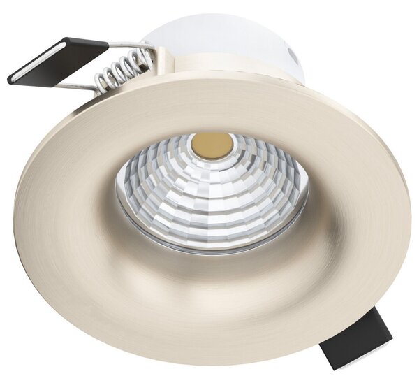 Süllyesztett LED spotlámpa, kerek 6 W, melegfehér, matt nikkel színű (Saliceto)
