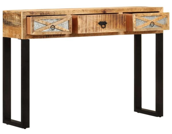 Mangófa Tálalóasztal - 3 Fiókkal - 110x30x76 cm