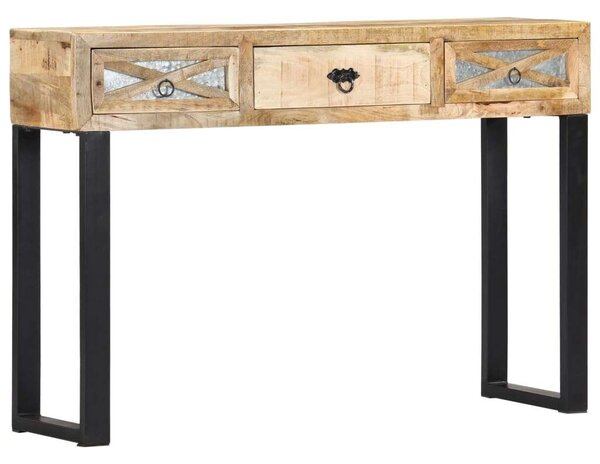 Mangófa Tálalóasztal - 3 Fiókkal - 110x30x76 cm