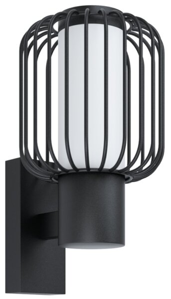 Eglo Ravello kültéri fali lámpa, fekete-fehér, 1xE27 foglalattal