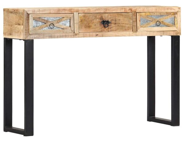 Mangófa Tálalóasztal - 3 Fiókkal - 110x30x76 cm