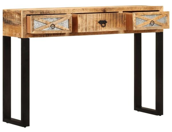 Mangófa Tálalóasztal - 3 Fiókkal - 110x30x76 cm