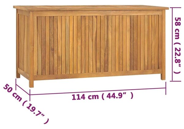 Tömör tíkfa kerti láda 114 x 50 x 58 cm