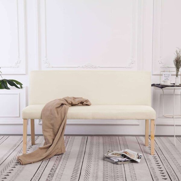 VidaXL Krémszínű Poliészter Pad - 139,5 cm