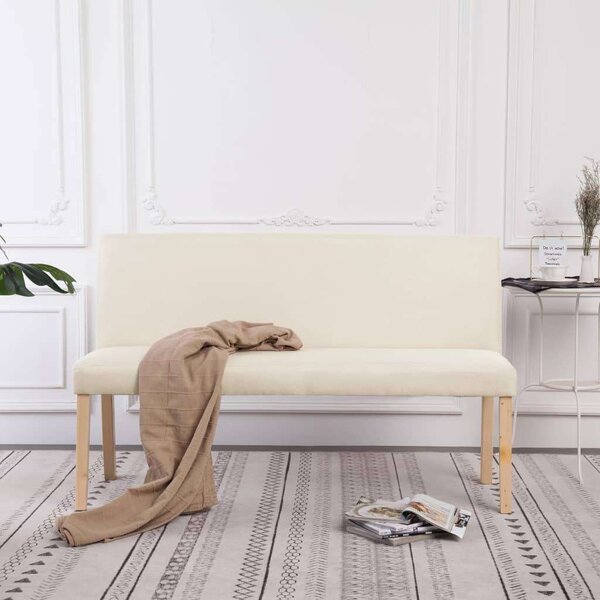 VidaXL Krémszínű Poliészter Pad - 139,5 cm