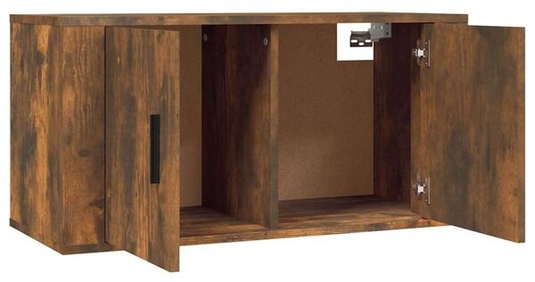 VidaXL Falra Szerelhető TV Szekrény - Füstös Tölgy - 80x34,5x40 cm (3 db)