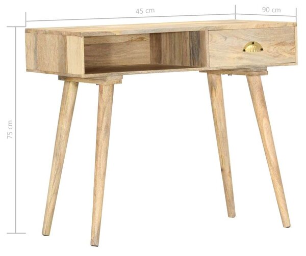 MangoFa Konzolasztal - Rusztikus - 90x45x75 cm