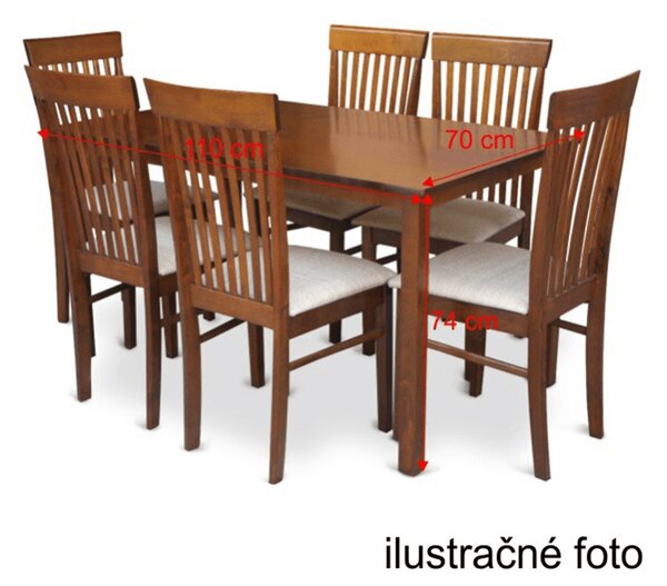 Étkezőasztal 110 cm Astre (dió)