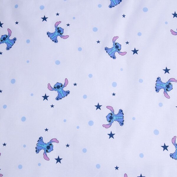 Kék pamut gyerek ágyneműhuzat babaágyhoz 100x135 cm Lilo & Stitch "Clouds" – Jerry Fabrics