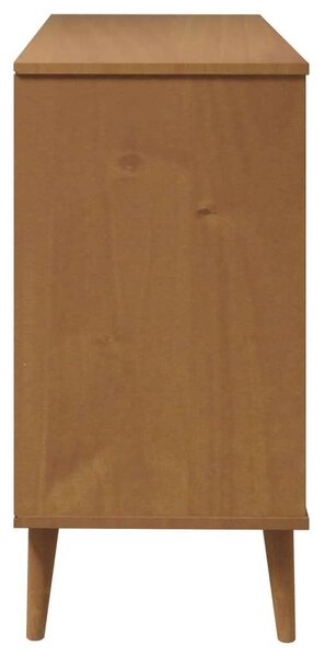 Fenyőfa Fiókos Szekrény - Barna - 113x40x80 cm