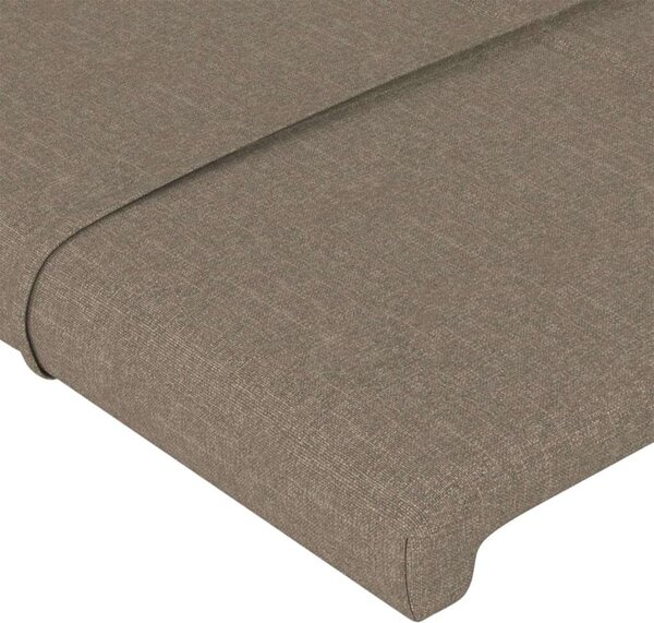 VidaXL tópszínű szövet LED-es fejtámla 180x5x118/128 cm