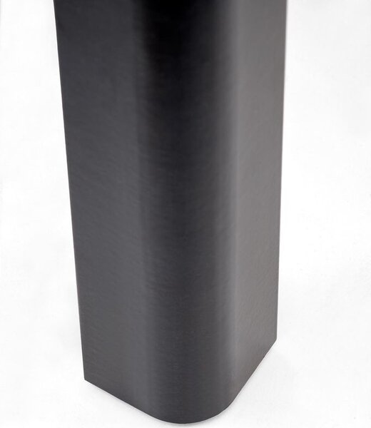 Étkezőasztal, 102-142 cm, asztallap: kasmír, lábak: fekete - CARILLON