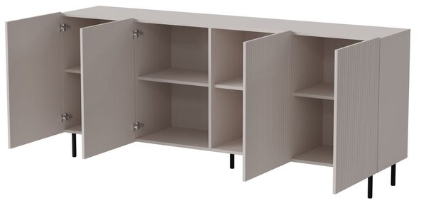 Komód, 200 cm, kasmír / fekete - PAUXOS