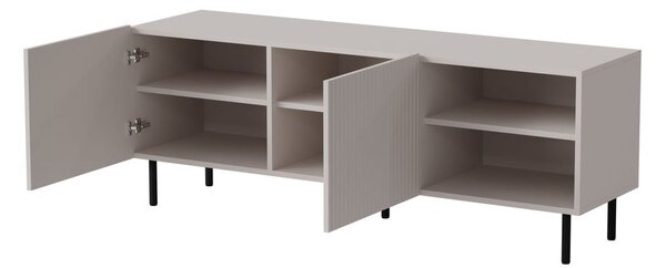 TV-szekrény, 150 cm, kasmír / fekete - PAUXOS