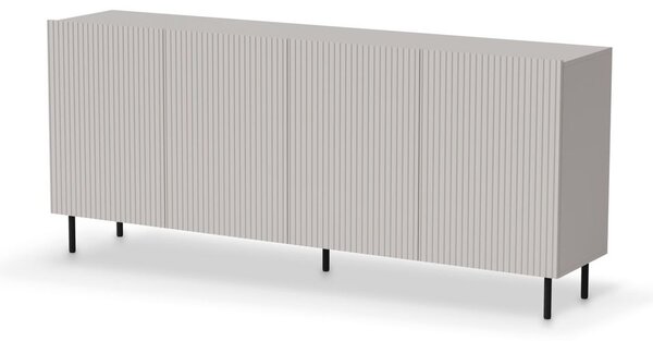 Komód, 200 cm, kasmír / fekete - PAUXOS