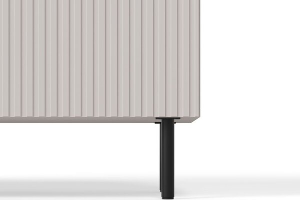 Komód, 200 cm, kasmír / fekete - PAUXOS