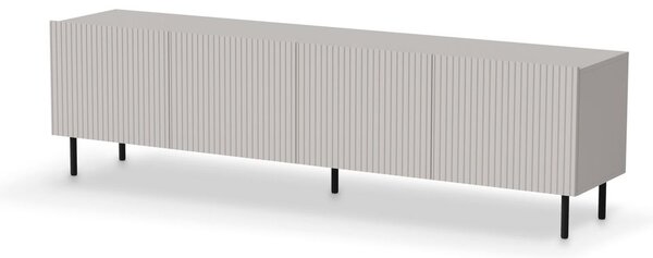 TV-szekrény, 200 cm, kasmír / fekete - PAUXOS