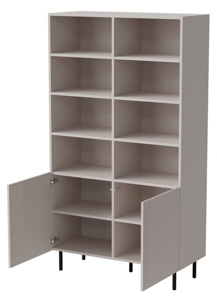 Polc, 100 cm, kasmír / fekete - PAUXOS
