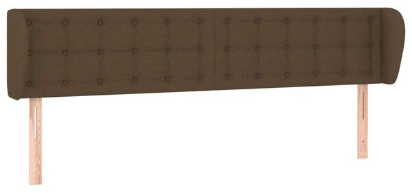 VIDAXL Fejtámla - Szövet - Sötétbarna - 203cm