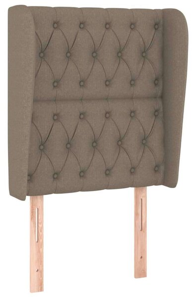 Elegáns Szövet Ágyfejtámla Szárnyakkal - Tópszín - 83x23x118/128cm
