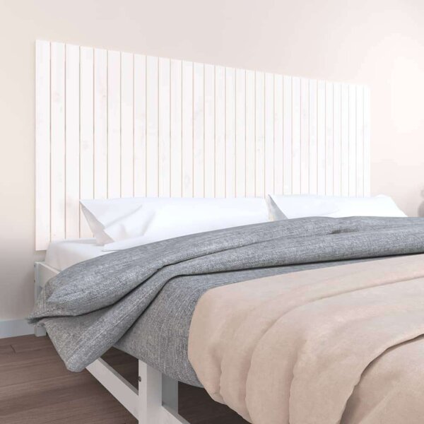 Fenyőfa Fali Fejtámla - Fehér - 204x90 cm