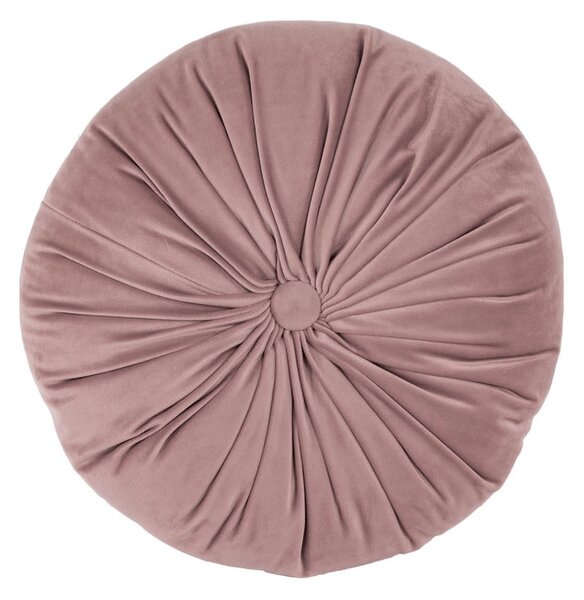 Velvet világos rózsaszín bársony díszpárna, ø 38 cm - Tiseco Home Studio