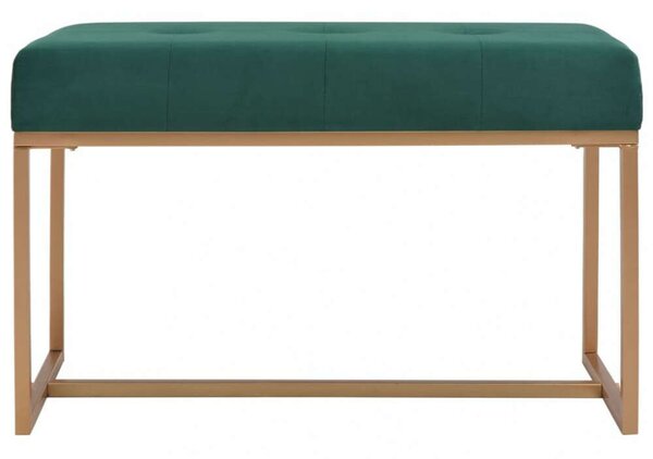Elegáns Zöld Bársony Pad - 80 cm