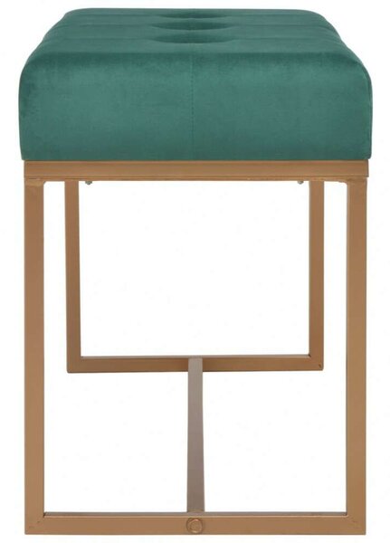 Elegáns Zöld Bársony Pad - 80 cm