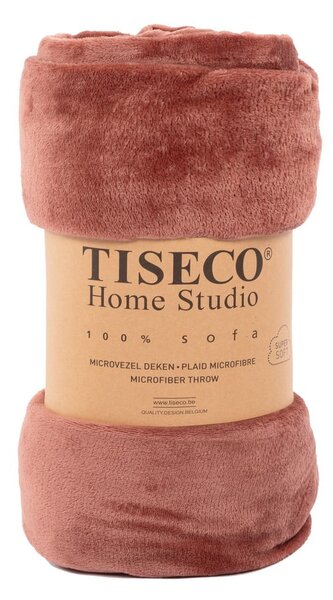 Rózsaszín mikroplüss takaró, 130 x 160 cm - Tiseco Home Studio