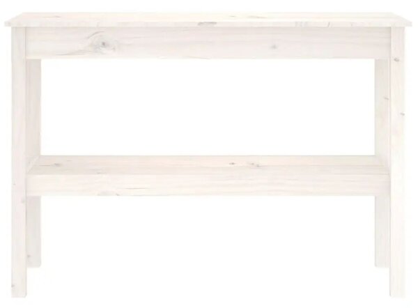 Fenyőfa Tálalóasztal - Fehér - 110x40x75 cm