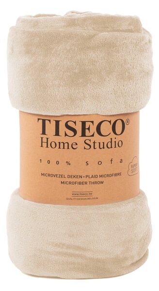 Bézs mikroplüss takaró, 130 x 170 cm - Tiseco Home Studio