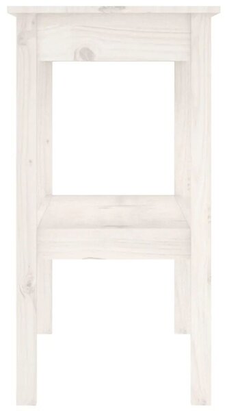 Fenyőfa Tálalóasztal - Fehér - 110x40x75 cm