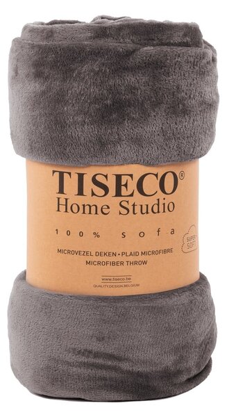Szürke mikroplüss takaró, 150 x 200 cm - Tiseco Home Studio