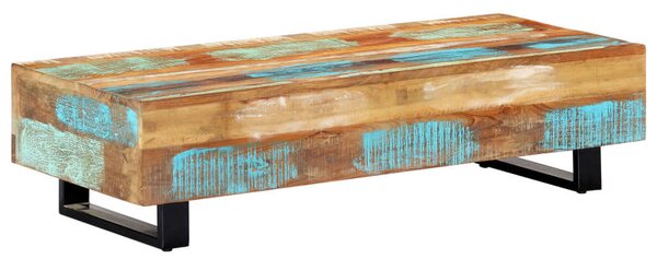Rusztikus Újrahasznosított Fa Dohányzóasztal - 120x50x30 cm