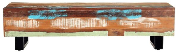 Rusztikus Újrahasznosított Fa Dohányzóasztal - 120x50x30 cm