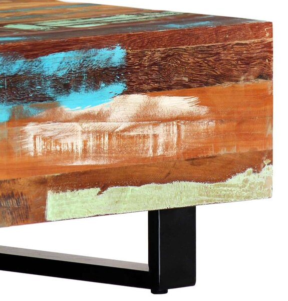 Rusztikus Újrahasznosított Fa Dohányzóasztal - 120x50x30 cm