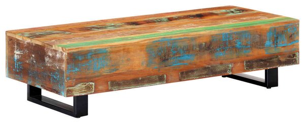 Rusztikus Újrahasznosított Fa Dohányzóasztal - 120x50x30 cm