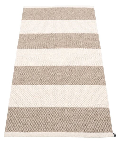Bézs-krémszínű kültéri-beltéri futószőnyeg 70x150 cm Bob Mud Vanilla – Pappelina