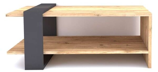 Antracit dohányzóasztal 80 cm x 35 cm x 55 cm