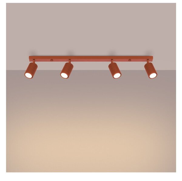 Téglavörös spotlámpa 6,5x81 cm Gleam – Sollux