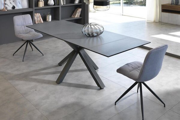CERAMICA X kerámia lapos bővíthető design étkezőasztal - márvány/beige/szürke márvány/szürke/calacatta márvány