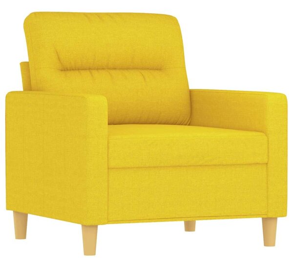 VidaXL Kanapéfotel - Világossárga - Szövet - 60cm