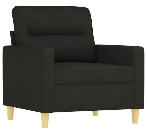 VidaXL Fekete Szövet Kanapéfotel - 60 cm Ülőfelület