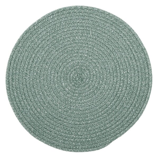 Zöld pamutkeverék tányéralátét, ø 38 cm - Tiseco Home Studio