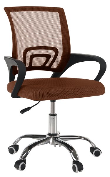 KONDELA Irodai szék, barna/fekete, DEX 4 NEW