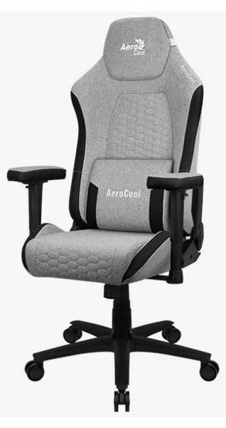 Aerocool CROWN AeroWeave Gamer szék - Világosszürke